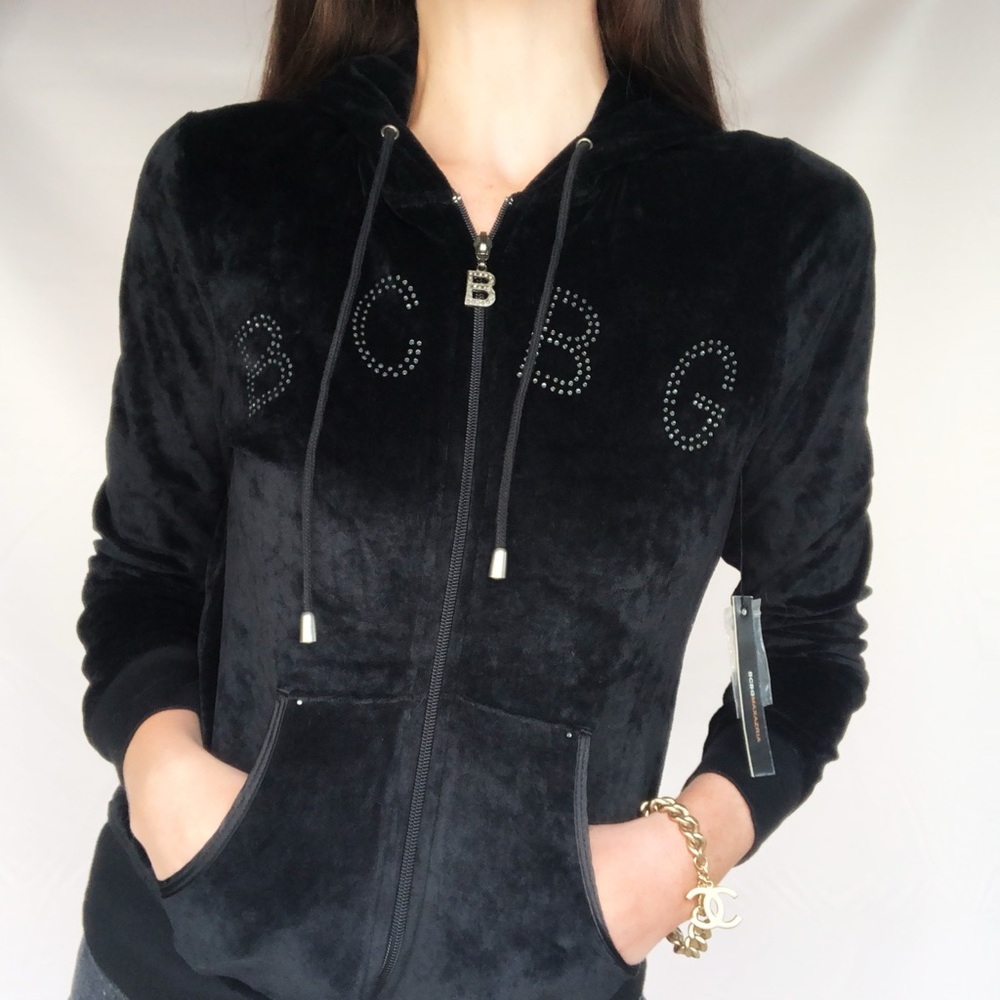 brand new BCBG velour jacket